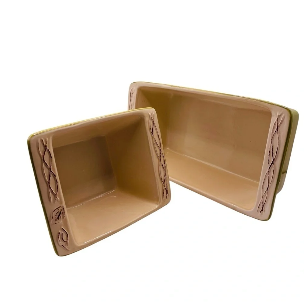 Tastefully Simple Olive Green Host Collection Bread Loaf Pan 11